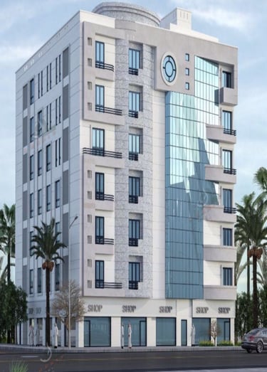 Construction services Oman – Al Bousher G+6 Residential and Commercial Building 
