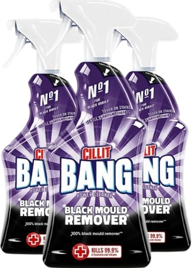 a pack of 3 bottles of bazing remover
