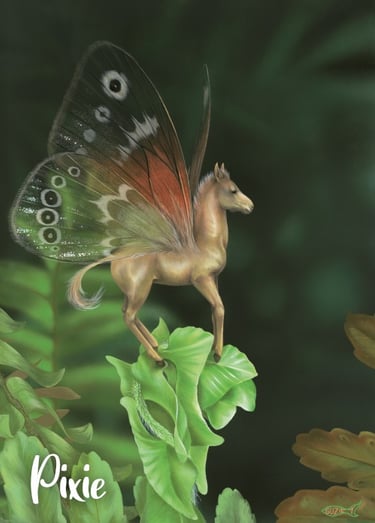 Fairy foal in the ferns