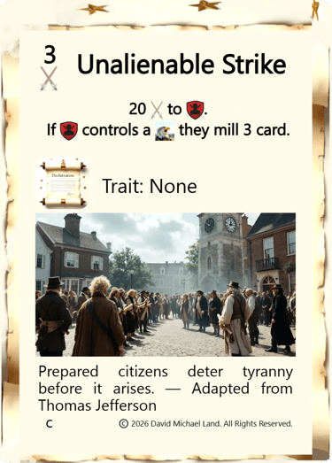 Unalienable Strike