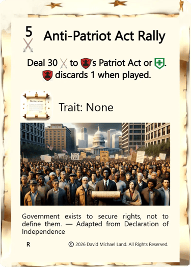Anti-Patriot Act Rally