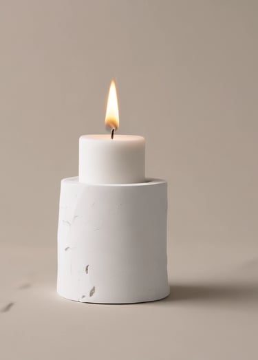 a bunch of candles that are sitting on a table