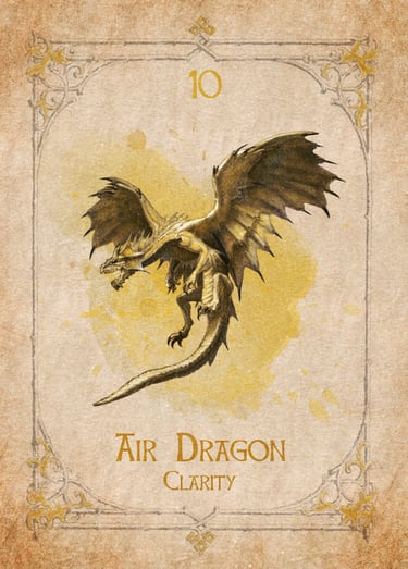 Air Dragon card from the animal spirit oracle deck