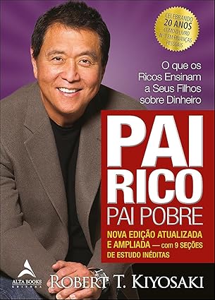 Capa do livro de educação financeira - Pai rico pai pobre