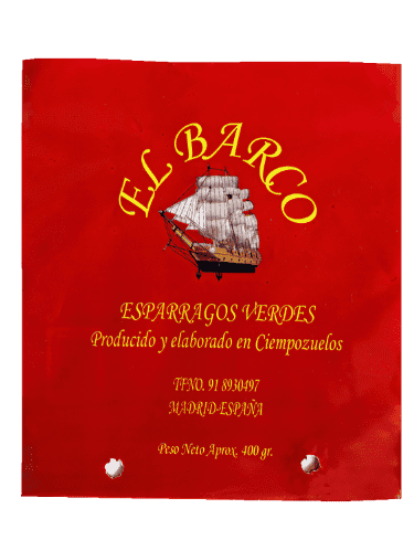 Bolsa alimentación espárragos