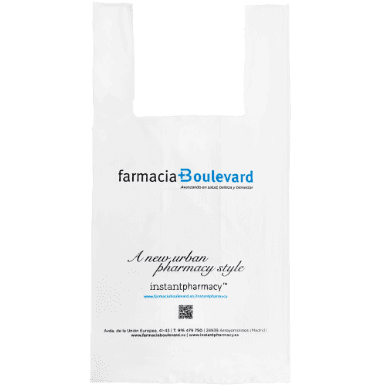 Bolsa de camiseta de farmacia