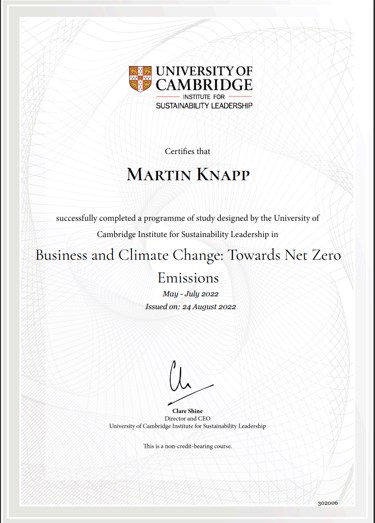 University of Cambridge Institute of Sustainability Leadership