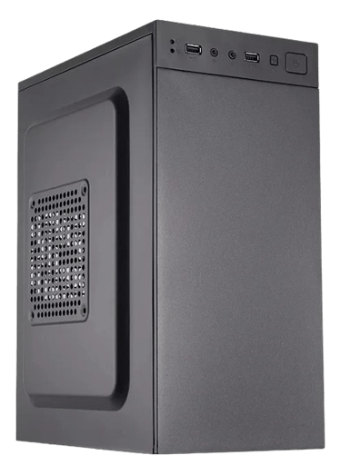 a computer case with a computer on it