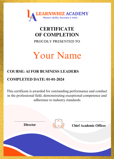 AI certificate