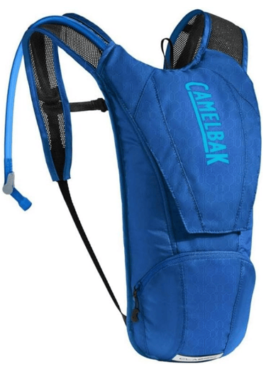 a blue hydrant with a blue and white hydrant