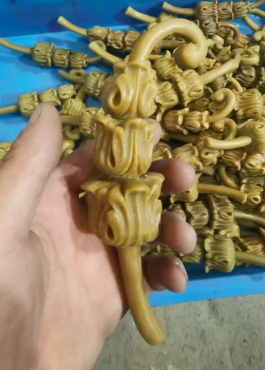 Decorative wax mold blank