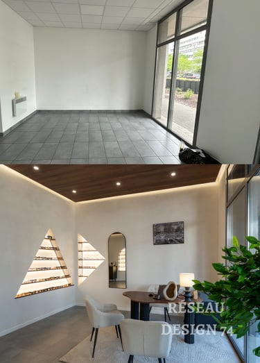 Projet rénovation boutique optique Annecy