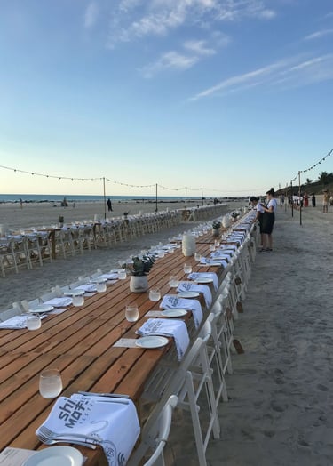 Long table dinner in Australia