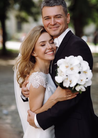 Hochzeitspaar aus Karlsruhe lässt sich vom Fotospiegel fotografieren, alternative Fotobox zur Miete