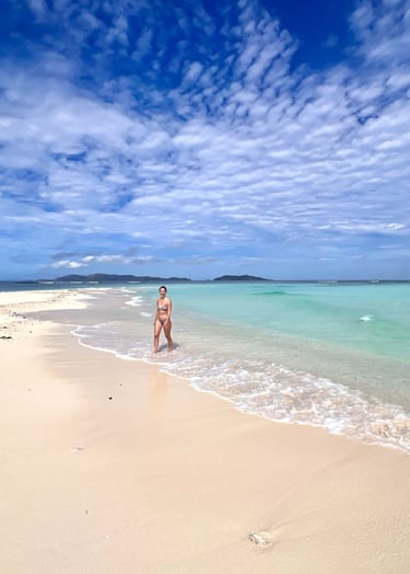 Excursión a un banco de arena en Fiyi