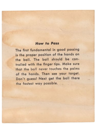 1957-58 Kahn's Wieners Basketball Card George King (back)