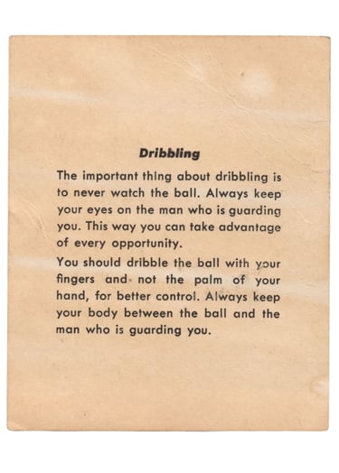 1957-58 Kahn's Wieners Basketball Card Richard Regan (back)
