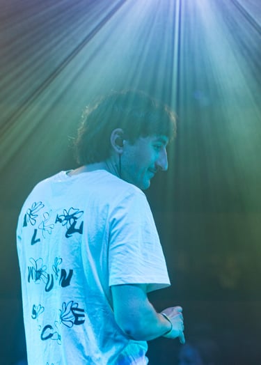 Alan Wünsche auf der Bühne