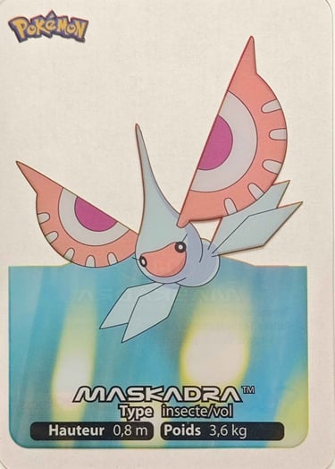 42 Maskadra Lamicards Pokémon série 3