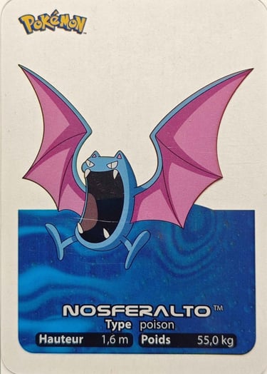 42 Nosferalto Lamincards Pokémon série 1