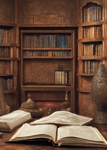 blue and white round illustration