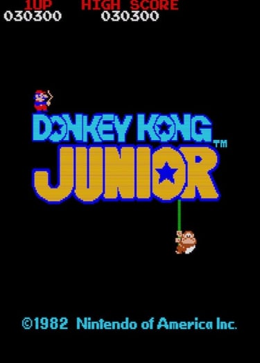Donkey Kong Junior Title Screen
