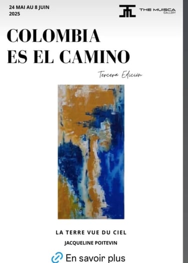 Tableau abstrait contemporain – Couleurs et textures – Jacqueline Poitevin – Collectionneurs d’art
