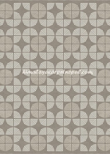 Handmade geometric design carpet by Himalaya Carpet Industry, featuring traditional craftsmanship