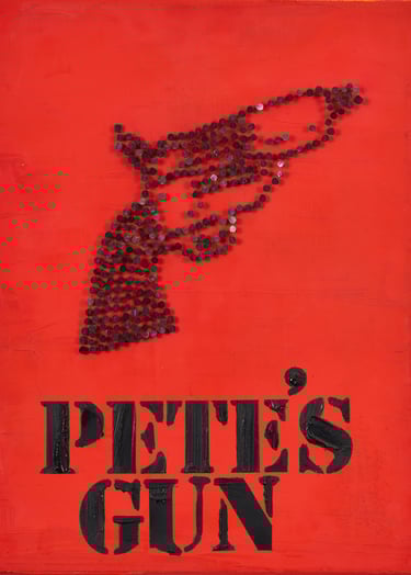 Pete's Gun Kunstwerk door Henk Tieten