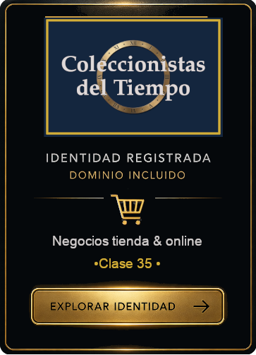 Coleccionistas del tiempo con marca registrada y dominio incluido para negocios y comercio online