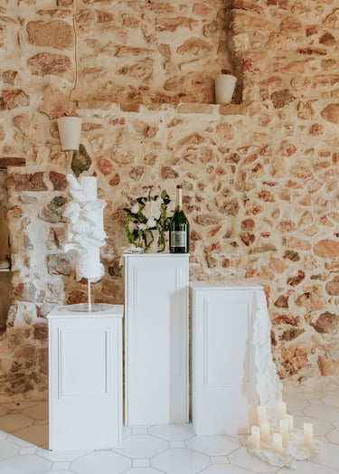 colonnes blanches wedding cake tour de champagne