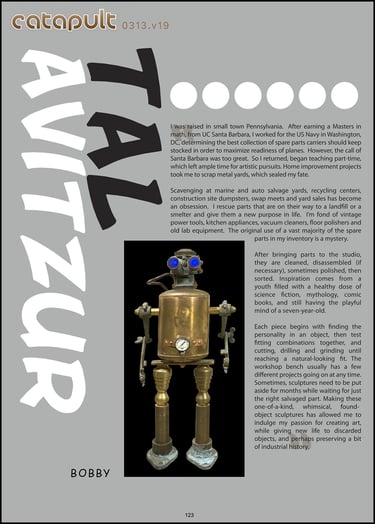 Catapult magazine article on sculptor Tal Avitzur.