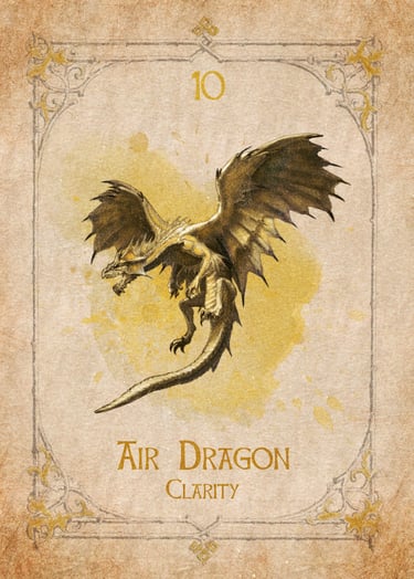 Air Dragon card from the animal spirit oracle deck