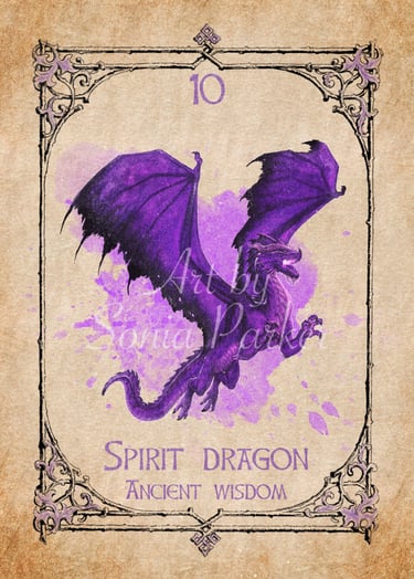Spirit Dragon card from the animal spirit oracle deck