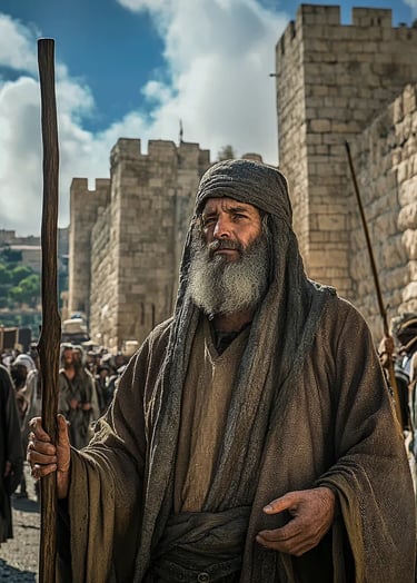 usalem in 725 — ancient stone walls rise above dusty roads. Willibald, dressed in a humble robe