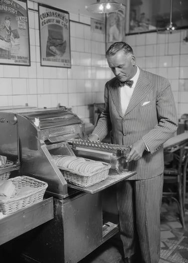 Chillicothe Bakery Interior, Missouri, July 7th 1928: Prototype in Motion