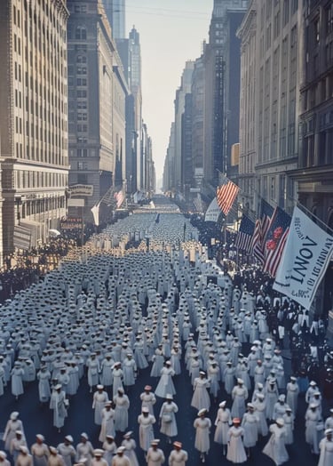 20,000 Women Take to the Streets for Suffrage in New York