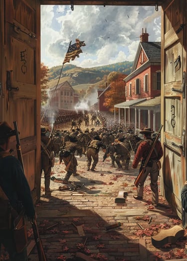  John Brown’s raiders storming the federal armory
