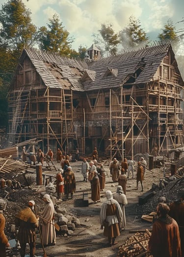 construction of Hôtel-Dieu, the first lay hospital in North America