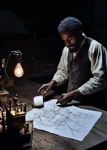 Thomas Elkins standing in his workshop