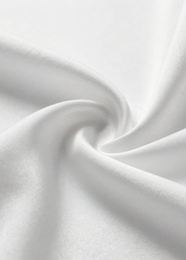 Close-up detail of high-end white silk fabric with intricate textures, captured in a minimalist studio setting using professional lighting that emphasizes the craftsmanship, using a palette of #F8F8F8 and #D0D0D0.
