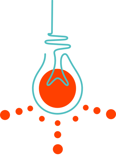 Illustration d’ampoule suspendue, métaphore de clarté intérieure et d’inspiration.