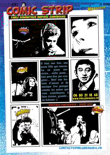 Comic strip spectacle