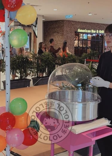 Cotton candy cart rental in KL , Klang Valley, Ipoh , Melaka, Johor and Penang Malaysia