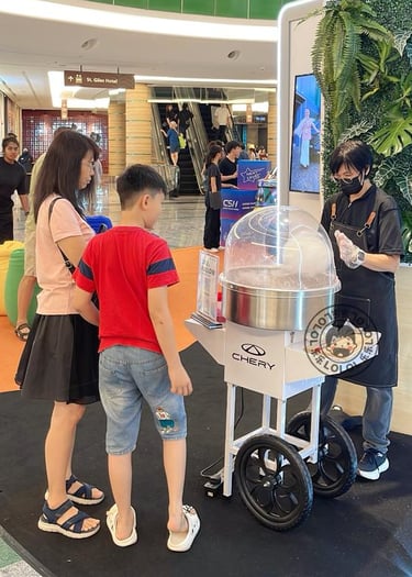 Cotton candy service in KL , Klang Valley, Ipoh , Melaka, Johor and Penang Malaysia