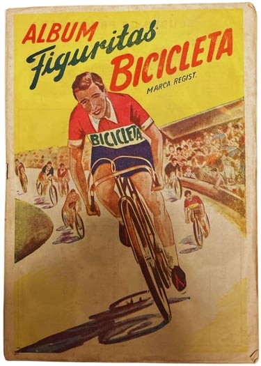 1949 Album Figuritas Bicicleta Rare Vintage Sports Card album from Argentina