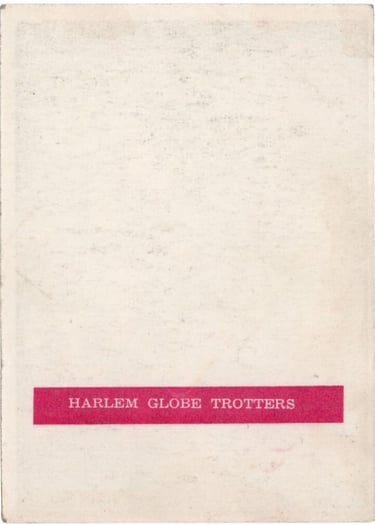 1958 Heliomalt Chocolate Harlem Globetrotters Meadowlark Lemon Rookie Card Rare Basketball HOF (back