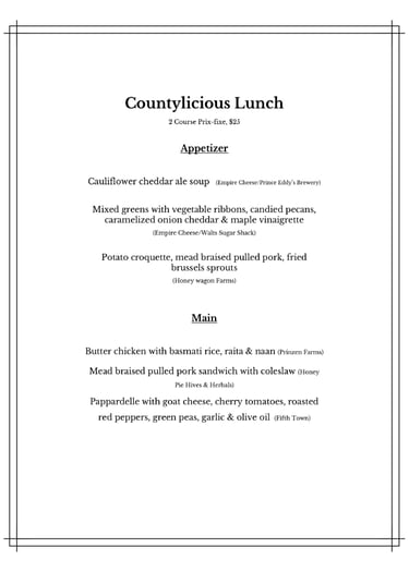 countylicious lunch menu