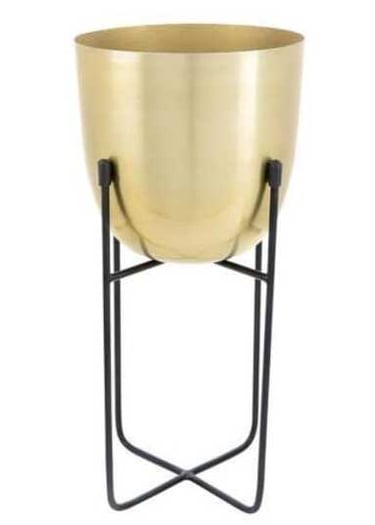 metal planter pots with stand