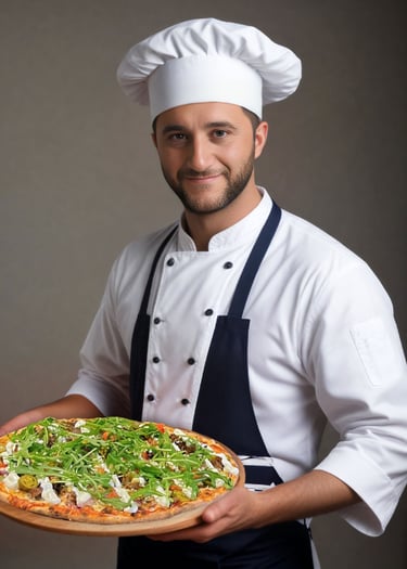 Pizzatimen Chef Aykan tarjoaa erinomaisia pizzoja!